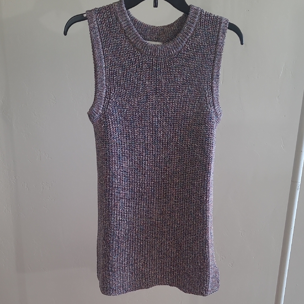 ELLA MOSS Women's Multicolor Sleeveless Knit Sweater Top Size M